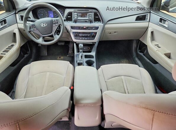 5NPE24AF6HH567922 2017 HYUNDAI SONATA Blue Առջևի վահանակի տեսք
