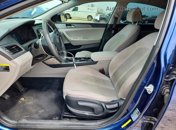 5NPE24AF6HH567922 2017 HYUNDAI SONATA Blue Սալոնի դիմացի տեսք