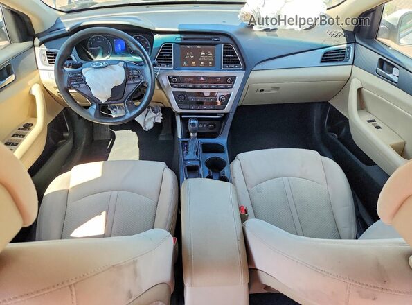 5NPE24AF6HH572652 2017 HYUNDAI SONATA White Առջևի վահանակի տեսք