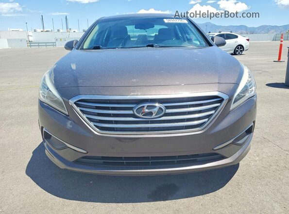 5NPE24AF6HH594764 2017 HYUNDAI SONATA Brown Widok z przodu