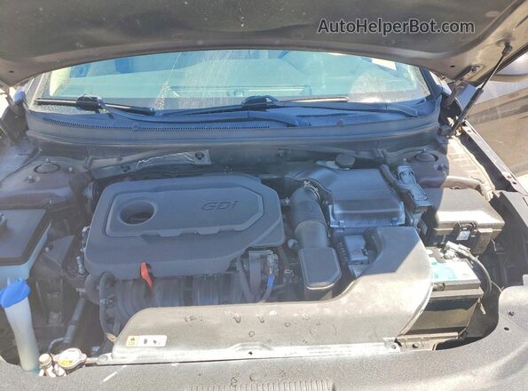 5NPE24AF6HH594764 2017 HYUNDAI SONATA Brown Widok wnętrza z tyłu