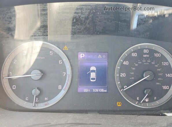 5NPE24AF6HH594764 2017 HYUNDAI SONATA Brown Widok zestawu wskaźników