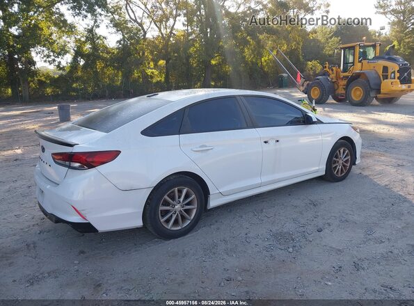 5NPE24AF6JH603968 2018 HYUNDAI SONATA White Задня права чверть