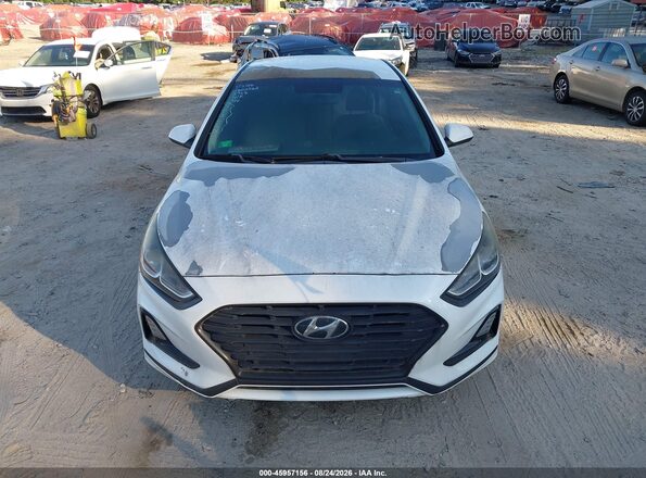 5NPE24AF6JH603968 2018 HYUNDAI SONATA White Вид щитка приладів