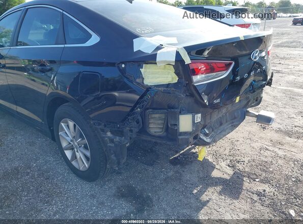 5NPE24AF6JH607180 2018 HYUNDAI SONATA Black Widok z przodu