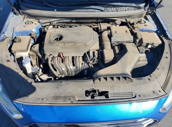 5NPE24AF6JH616896 2018 HYUNDAI SONATA Blue Vista interior trasera