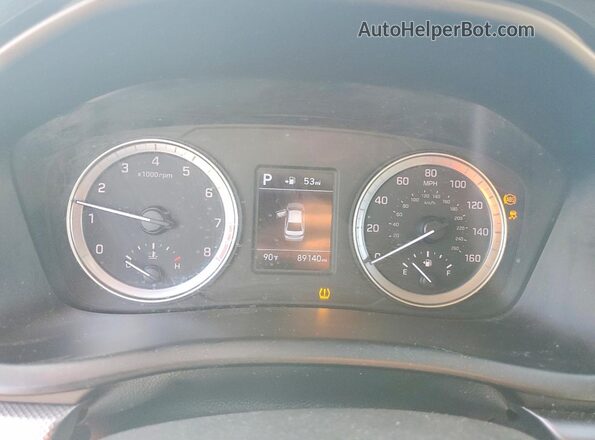 5NPE24AF6JH616896 2018 HYUNDAI SONATA Blue Vista del cuadro de instrumentos