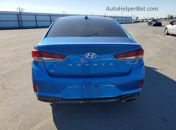 5NPE24AF6JH616896 2018 HYUNDAI SONATA Blue Vista trasera