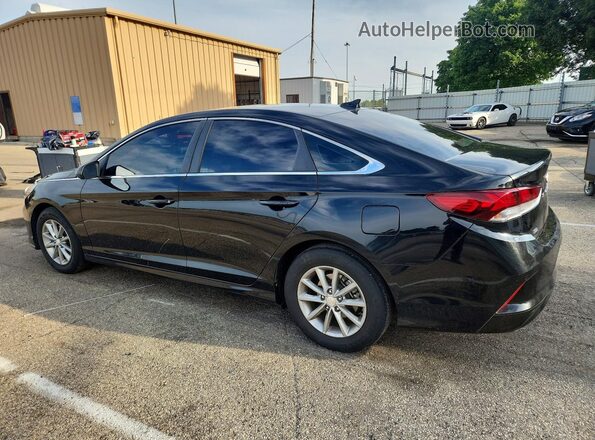 5NPE24AF6JH633052 2018 HYUNDAI SONATA Black Tył lewy
