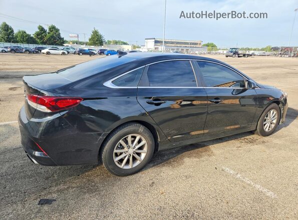 5NPE24AF6JH633052 2018 HYUNDAI SONATA Black Tył prawy