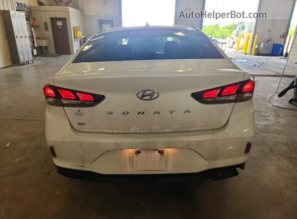 5NPE24AF6JH701124 2018 HYUNDAI SONATA White Widok z tyłu