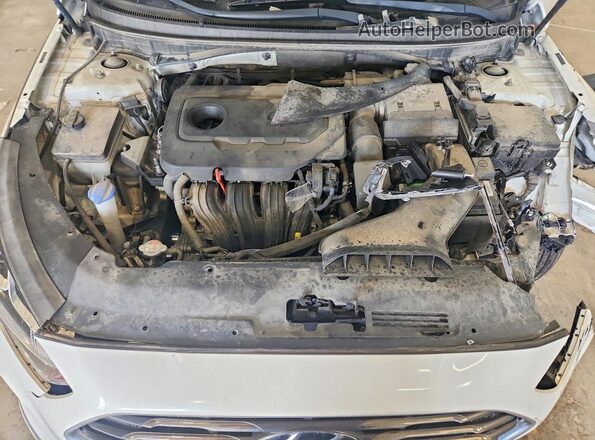 5NPE24AF6JH701124 2018 HYUNDAI SONATA White Widok wnętrza z tyłu