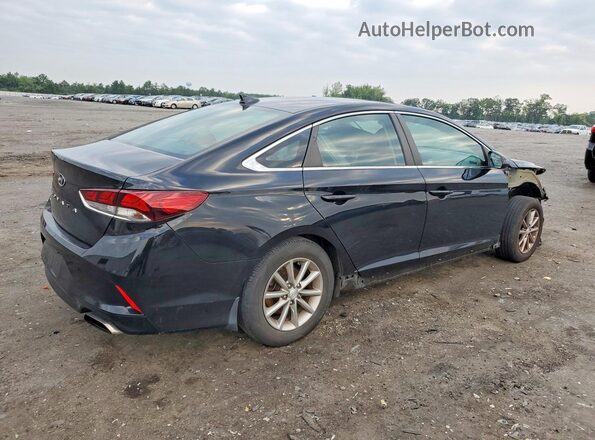 5NPE24AF6KH757226 2019 HYUNDAI SONATA Black Задня права чверть