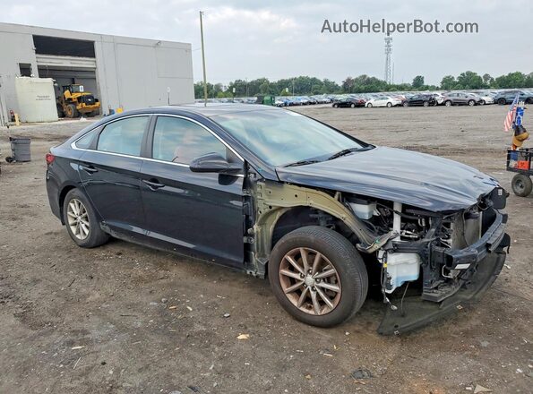 5NPE24AF6KH757226 2019 HYUNDAI SONATA Black Передня права чверть