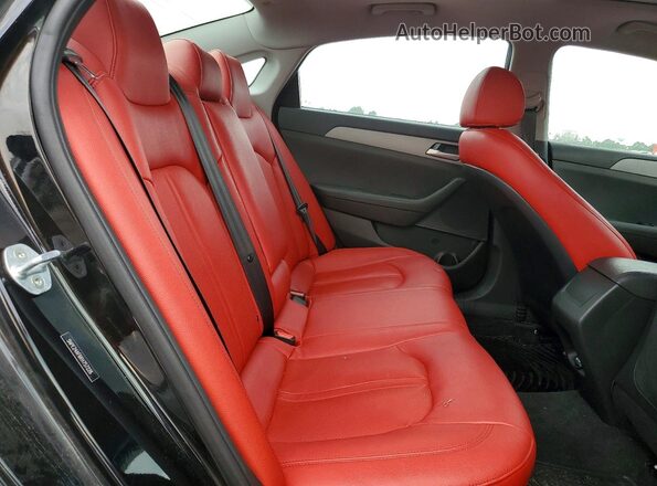 5NPE24AF6KH757226 2019 HYUNDAI SONATA Black Вид задніх сидінь