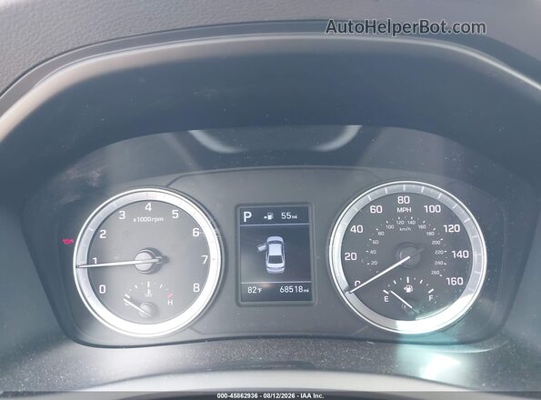 5NPE24AF6KH790176 2019 HYUNDAI SONATA Черный Вид задних сидений