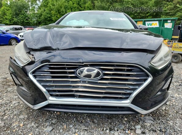 5NPE24AF6KH795264 2019 HYUNDAI SONATA Black Front view