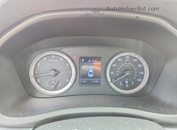 5NPE24AF6KH798102 2019 HYUNDAI SONATA Silver Vista del cuadro de instrumentos