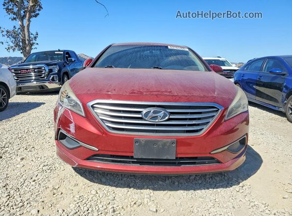 5NPE24AF7GH269703 2016 HYUNDAI SONATA Red Դիմացի տեսք