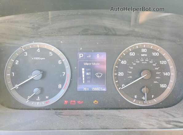 5NPE24AF7GH269703 2016 HYUNDAI SONATA Red Սարքավորումների վահանակի տեսք