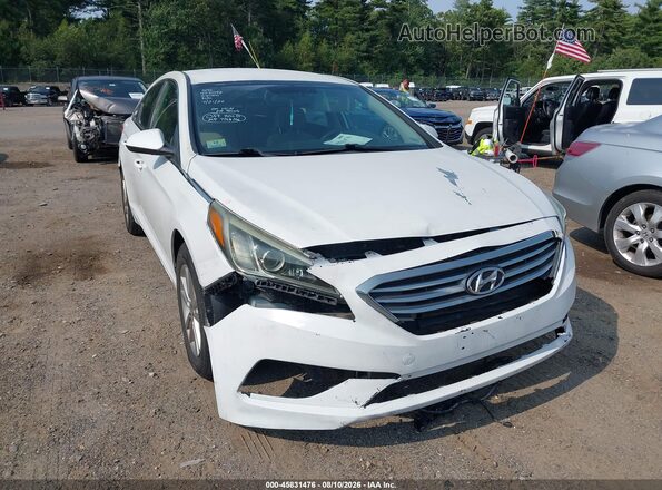 5NPE24AF7GH273248 2016 HYUNDAI SONATA White Вид спереду