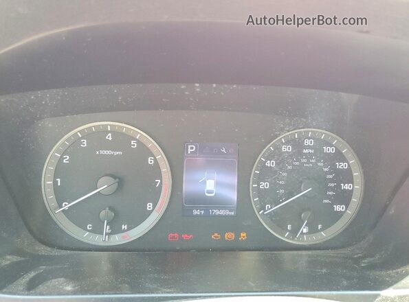5NPE24AF7GH275808 2016 HYUNDAI SONATA Maroon Սարքավորումների վահանակի տեսք