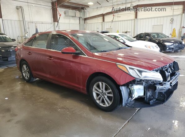 5NPE24AF7GH289014 2016 HYUNDAI SONATA Red Przód prawy