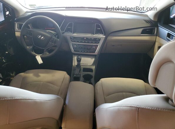 5NPE24AF7GH289014 2016 HYUNDAI SONATA Red Widok deski rozdzielczej