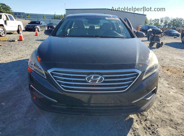 5NPE24AF7GH289045 2016 HYUNDAI SONATA Black წინა ხედი