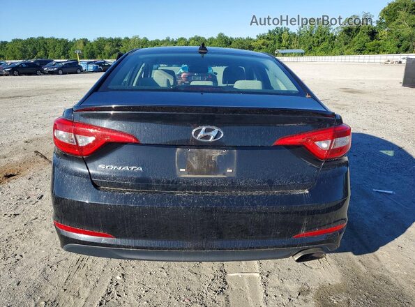 5NPE24AF7GH289045 2016 HYUNDAI SONATA Black უკანა ხედი