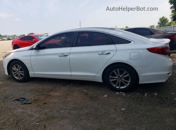 5NPE24AF7GH293385 2016 HYUNDAI SONATA White Trasero izquierdo
