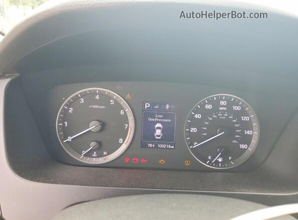 5NPE24AF7GH296710 2016 HYUNDAI SONATA Серый Вид щитка приборов