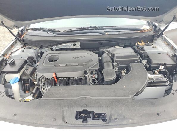 5NPE24AF7GH296710 2016 HYUNDAI SONATA Серый Вид задней части салона