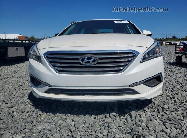 5NPE24AF7GH298344 2016 HYUNDAI SONATA White Вид панелі приладів