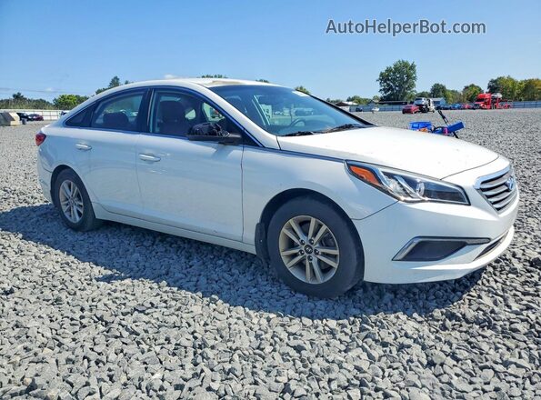 5NPE24AF7GH298344 2016 HYUNDAI SONATA White Вид салону спереду
