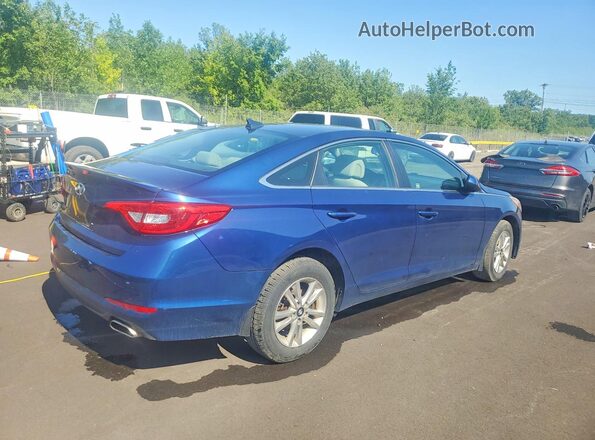 5NPE24AF7GH300917 2016 HYUNDAI SONATA Синий Задняя правая четверть