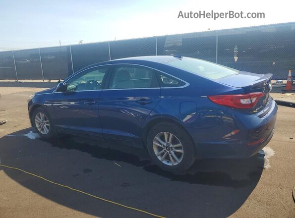 5NPE24AF7GH300917 2016 HYUNDAI SONATA Синий Задняя левая четверть