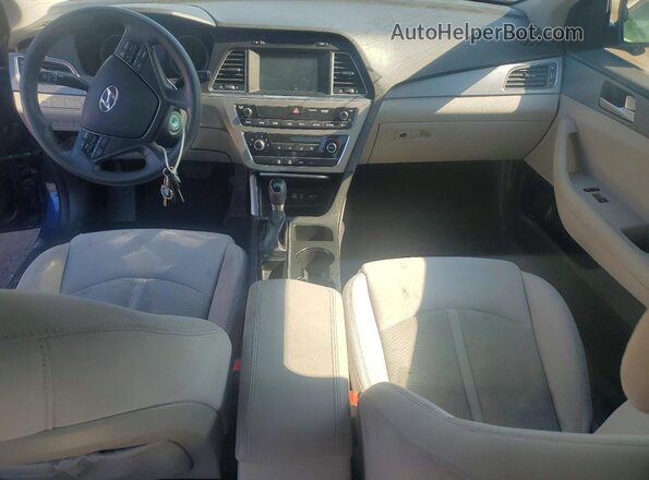 5NPE24AF7GH300917 2016 HYUNDAI SONATA Синий Вид панели приборов