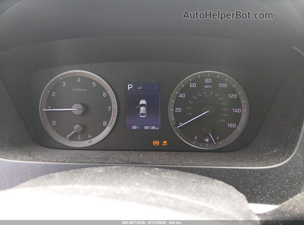 5NPE24AF7GH309794 2016 HYUNDAI SONATA Silver Widok tylnych siedzeń