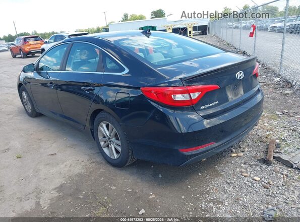5NPE24AF7GH315921 2016 HYUNDAI SONATA Black Trasero izquierdo
