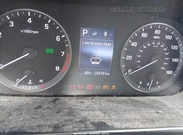 5NPE24AF7GH315921 2016 HYUNDAI SONATA Black Vista de los asientos traseros
