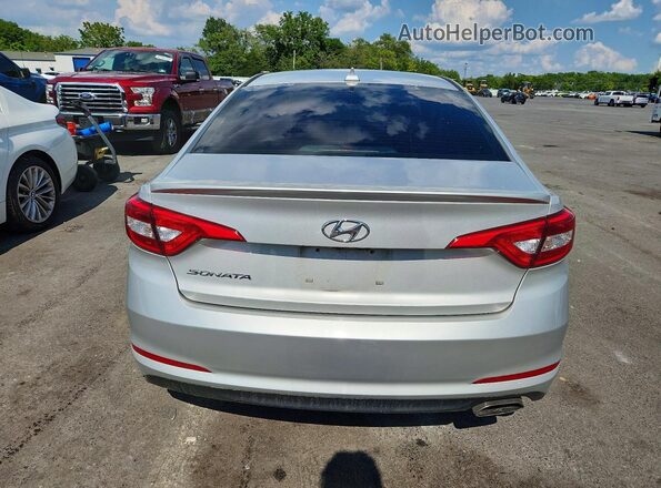 5NPE24AF7GH333934 2016 HYUNDAI SONATA Silver Rear view