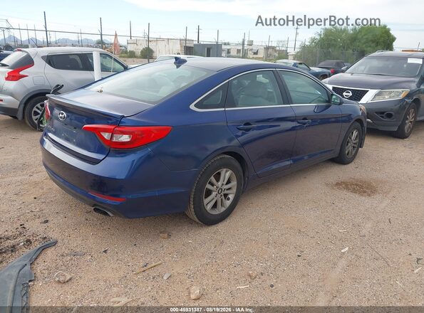 5NPE24AF7GH348501 2016 HYUNDAI SONATA Dark Blue უკანა მარჯვენა