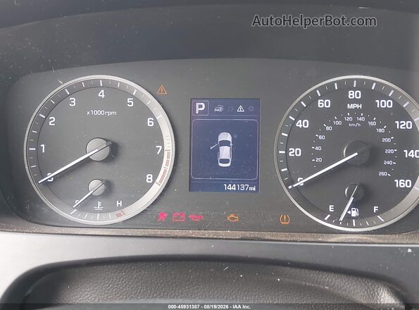 5NPE24AF7GH348501 2016 HYUNDAI SONATA Dark Blue უკანა სავარძლების ხედი