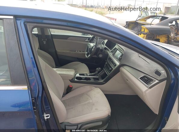 5NPE24AF7GH348501 2016 HYUNDAI SONATA Dark Blue წინა სალონის ხედი