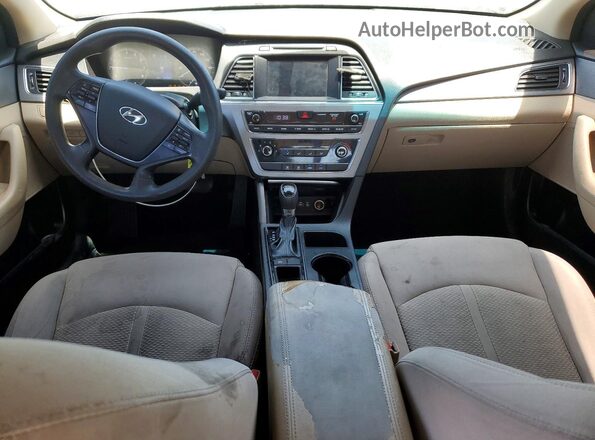 5NPE24AF7GH356419 2016 HYUNDAI SONATA Brown Вид панелі приладів