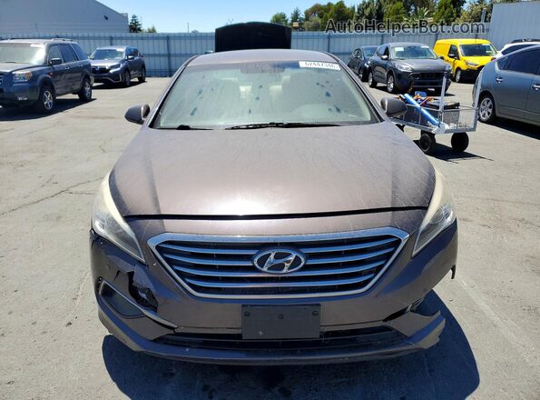 5NPE24AF7GH356419 2016 HYUNDAI SONATA Brown Вид спереду