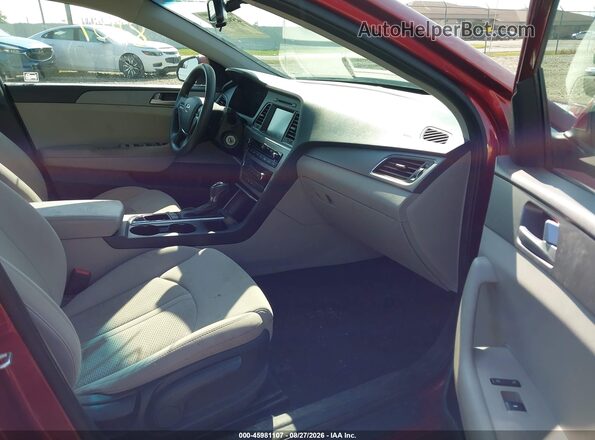 5NPE24AF7GH373267 2016 HYUNDAI SONATA Maroon წინა სალონის ხედი