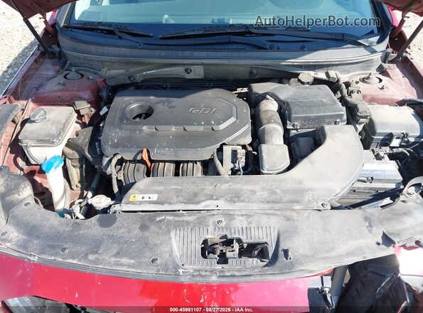 5NPE24AF7GH373267 2016 HYUNDAI SONATA Maroon უკანა ხედი