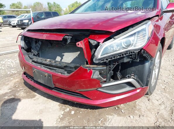 5NPE24AF7GH373267 2016 HYUNDAI SONATA Maroon წინა ხედი